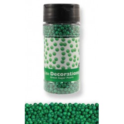 Sugar Pearls Green Small 4mm 100g WAS £2.50 BB 25/05/24