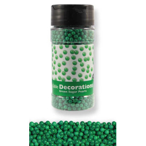 Sugar Pearls Green Small 4mm 100g Sugar Pearls Green Small 4mm 100g