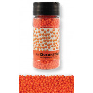 Sugar Pearls Orange Small 4mm 100g