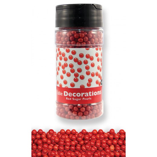 PME Sugar Pearls Red Small 4mm 100g