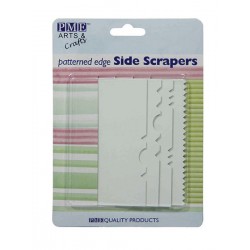 Side Scrapers Patterned Edge Set 4