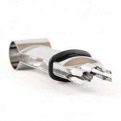 Triple Scallop Closed Serrated Edge Crimper Large