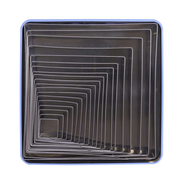 PME Square Stainless Steel Cutters - Set of 19 PME Square Stainless Steel Cutters - Set of 19