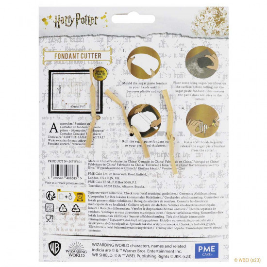 PME Harry Potter Fondant & Cookie Cutter, HP Logo