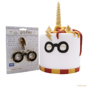 Harry Potter Fondant & Cookie Cutter, Set of 2, Harry's Glasses & Scar, Large Harry Potter Fondant & Cookie Cutter, Set of 2, Harry's Glasses & Scar, Large