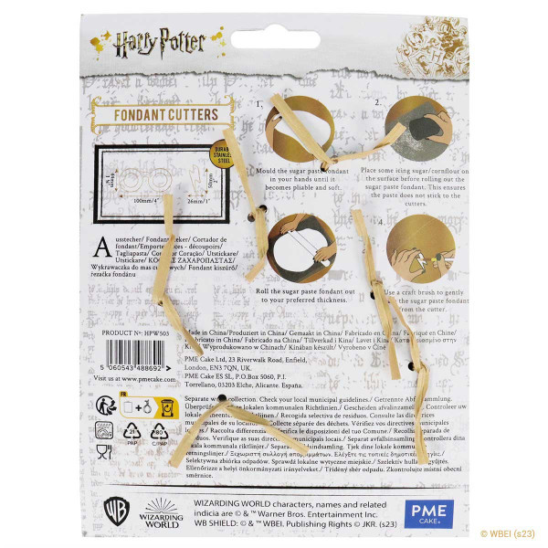 PME Harry Potter Fondant & Cookie Cutter, Set of 2, Harry\'s Glasses & Scar, Large PME Harry Potter Fondant & Cookie Cutter, Set of 2, Harry\'s Glasses & Scar, Large