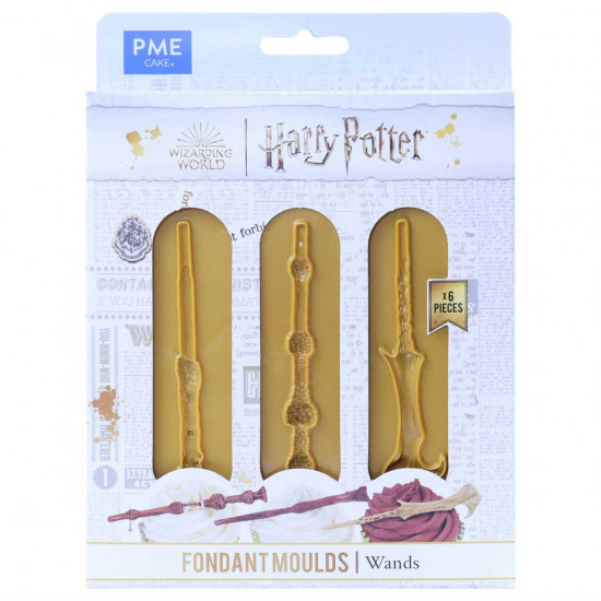 PME Harry Potter Fondant Mould, Set of 6, Wands