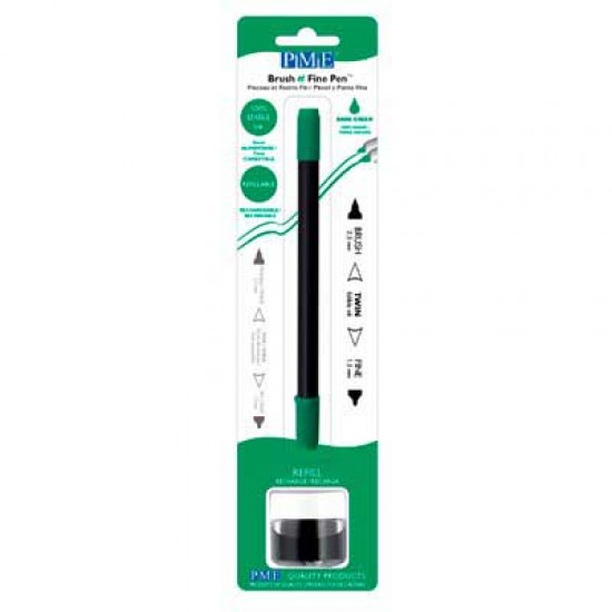 PME Brush & Fine Pen Dark Green