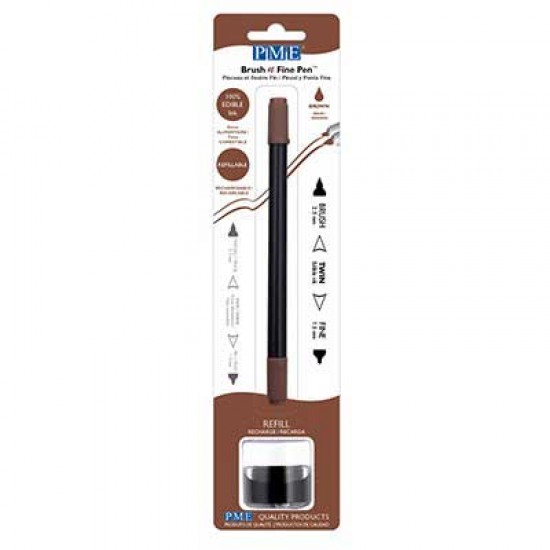 PME Brush & Fine Pen Brown