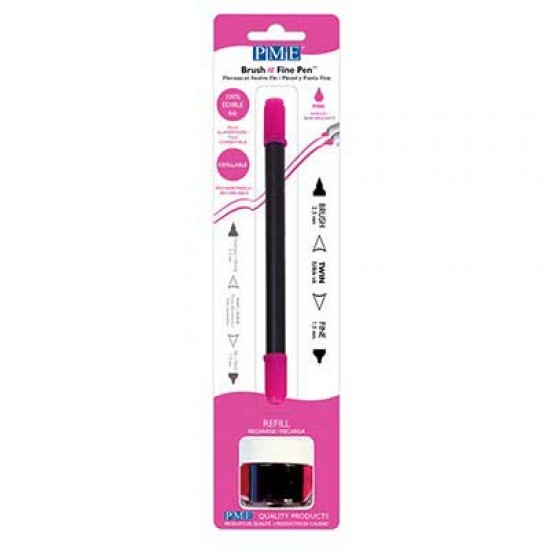 PME Brush & Fine Pen Pink
