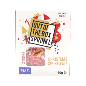 Out the Box Sprinkle Mix Christmas 60g WAS £3.25 BB17/09/24 Out the Box Sprinkle Mix Christmas 60g WAS £3.25 BB17/09/24