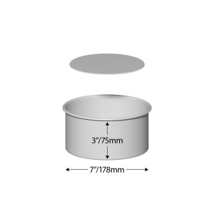 Cake Tin Loose Bottom Round 7"