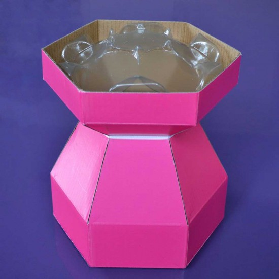 Purple Cupcakes Cupcake Bouquet Box Cerise Pink