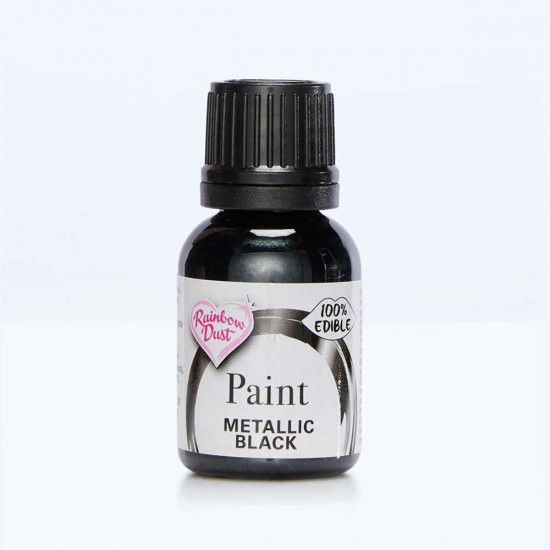 Rainbow Dust Paint Metallic Black 23-25g