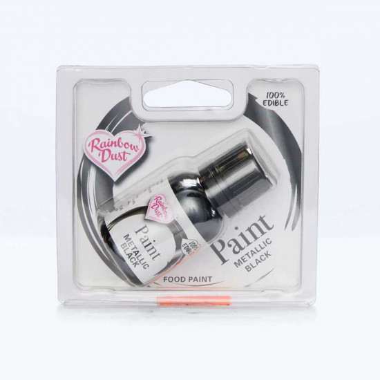 Rainbow Dust Paint Metallic Black 23-25g