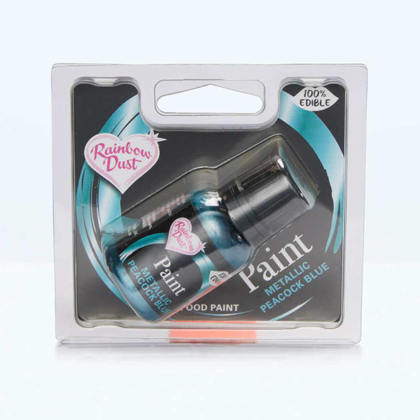 Rainbow Dust Paint Metallic Peacock Blue 23-25g Rainbow Dust Paint Metallic Peacock Blue 23-25g