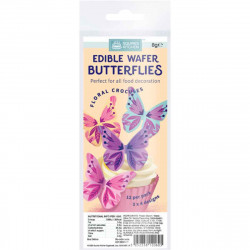 Wafer Butterflies Floral Crocuses