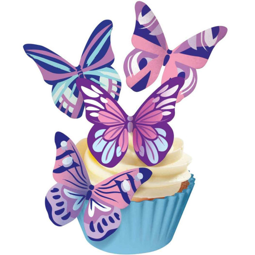 Squires Kitchen Wafer Butterflies Fantasy (Cool Tones) Squires Kitchen Wafer Butterflies Fantasy (Cool Tones)