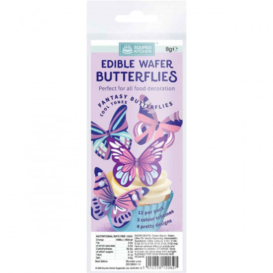 Squires Kitchen Wafer Butterflies Fantasy (Cool Tones)