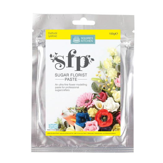 Squires Kitchen Sugar Florist Paste Daffodil (Yellow) 100g WAS £3.65 BB 28/03/25 Squires Kitchen Sugar Florist Paste Daffodil (Yellow) 100g WAS £3.65 BB 28/03/25