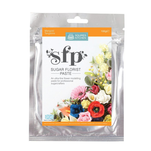 Squires Kitchen Sugar Florist Paste Marigold (Tangerine) 100g WAS £3.65 BB 28/10/24 Squires Kitchen Sugar Florist Paste Marigold (Tangerine) 100g WAS £3.65 BB 28/10/24