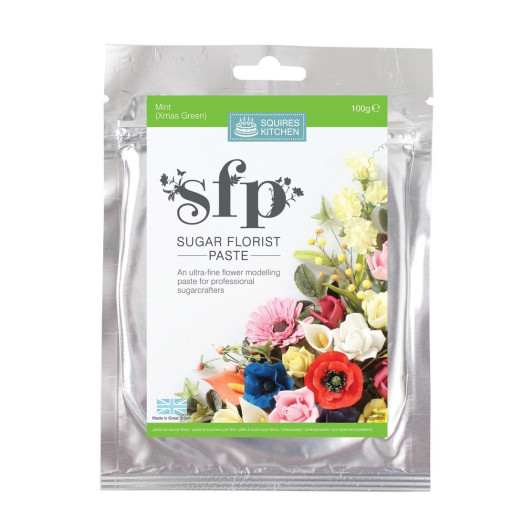 Squires Kitchen Sugar Florist Paste Mint (Christmas Green) 100g WAS £3.65 BB 28/03/25 Squires Kitchen Sugar Florist Paste Mint (Christmas Green) 100g WAS £3.65 BB 28/03/25