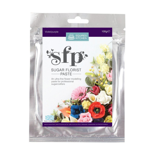 Squires Kitchen Sugar Florist Paste Violet (Purple) 100g Squires Kitchen Sugar Florist Paste Violet (Purple) 100g