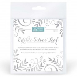 Edible Silver Leaf Sheets 8cm x25