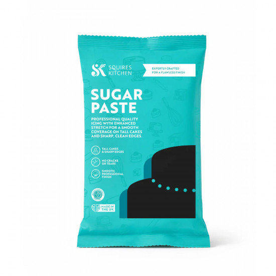 Squires Kitchen Ready-to-roll Sugarpaste 250g Tuxedo Black