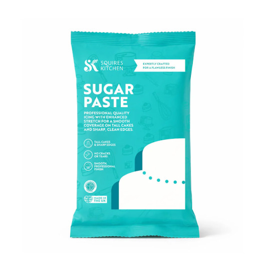 Squires Kitchen Ready-to-roll Sugarpaste 1kg Bridal White Squires Kitchen Ready-to-roll Sugarpaste 1kg Bridal White