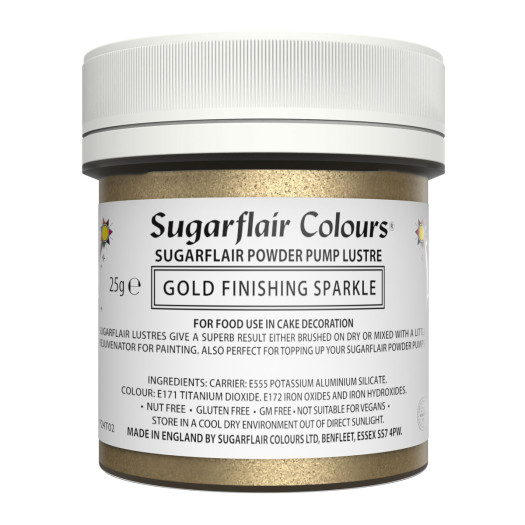 Sugarflair Colours Glitter Dust Gold Finishing Sparkle Refill 25g Sugarflair Colours Glitter Dust Gold Finishing Sparkle Refill 25g