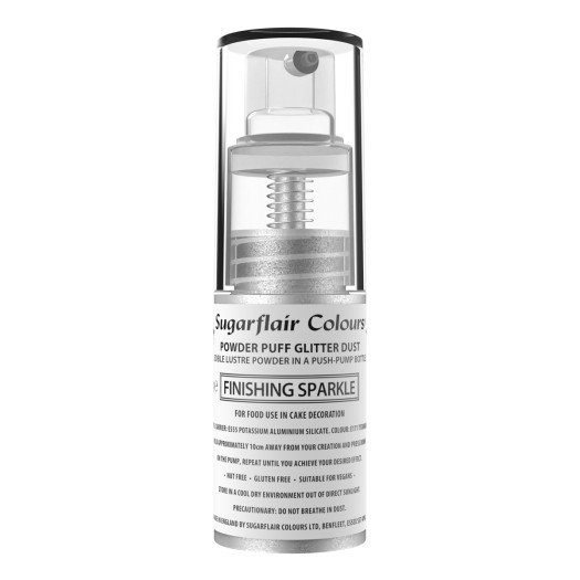 Sugarflair Colours Glitter Dust Pump Spray Finishing Sparkle 10g Sugarflair Colours Glitter Dust Pump Spray Finishing Sparkle 10g