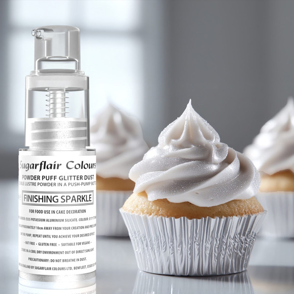 Sugarflair Colours Glitter Dust Pump Spray Finishing Sparkle 10g Sugarflair Colours Glitter Dust Pump Spray Finishing Sparkle 10g