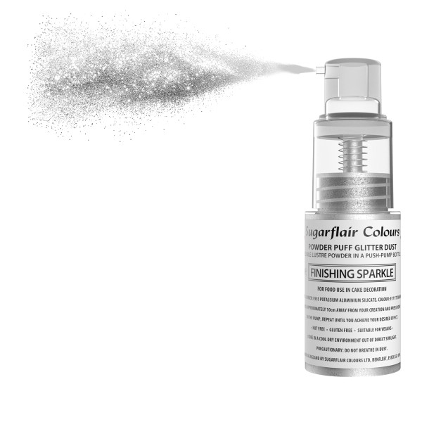 Sugarflair Colours Glitter Dust Pump Spray Finishing Sparkle 10g Sugarflair Colours Glitter Dust Pump Spray Finishing Sparkle 10g