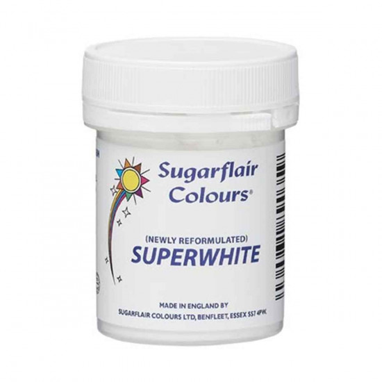 Sugarflair Colours SuperWhite (E171 Free) 20g