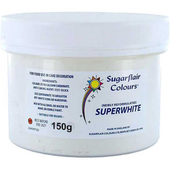 Sugarflair Colours SuperWhite (E171 Free) 150g