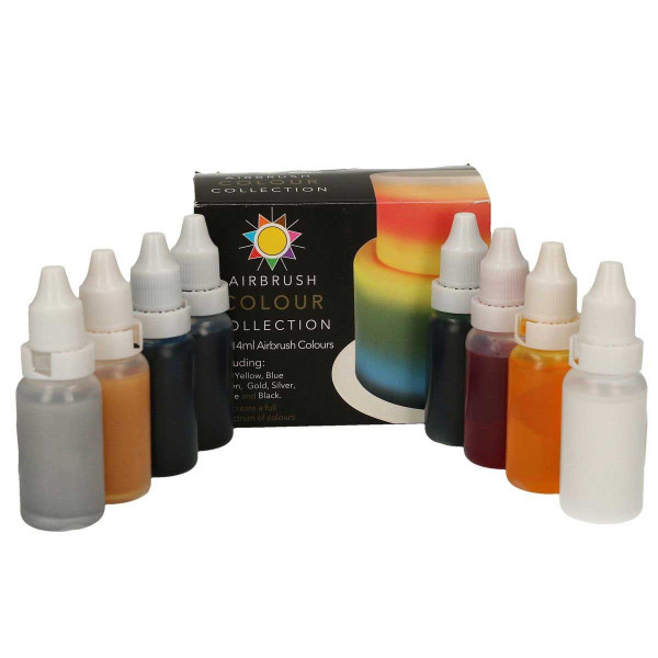 Sugarflair Colours Airbrush Colour Set x 8 Sugarflair Colours Airbrush Colour Set x 8