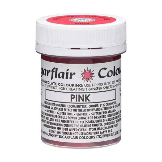 Sugarflair Colours Chocolate Colour Pink 35g Sugarflair Colours Chocolate Colour Pink 35g