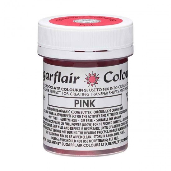Sugarflair Colours Chocolate Colour Pink 35g