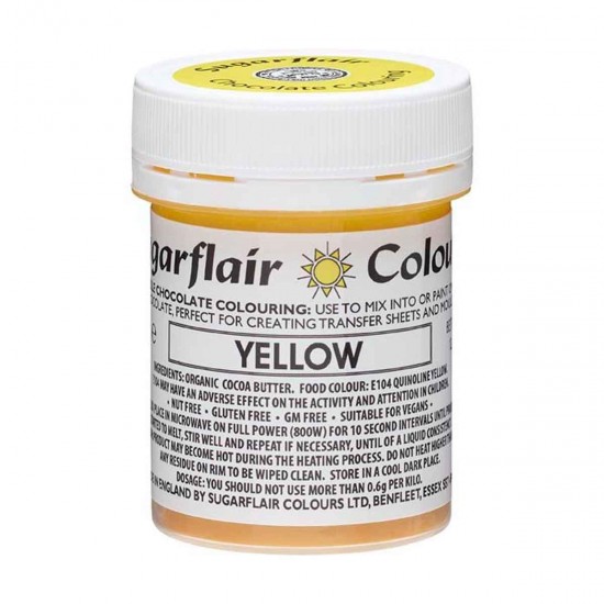 Sugarflair Colours Chocolate Colour Yellow 35g