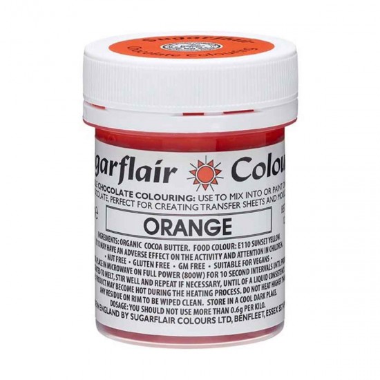 Sugarflair Colours Chocolate Colour Orange 35g