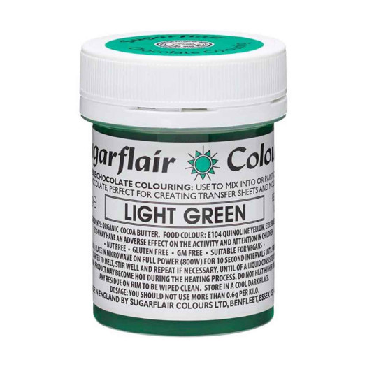 Sugarflair Colours Chocolate Colour Light Green 35g Sugarflair Colours Chocolate Colour Light Green 35g