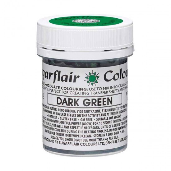 Sugarflair Colours Chocolate Colour Dark Green 35g