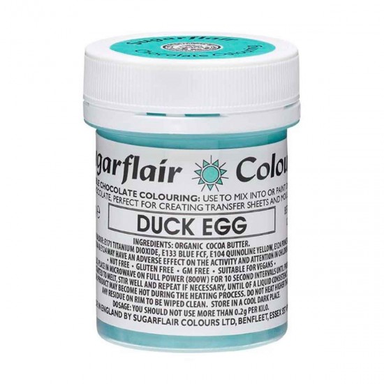 Sugarflair Colours Chocolate Colour Duck Egg Blue 35g