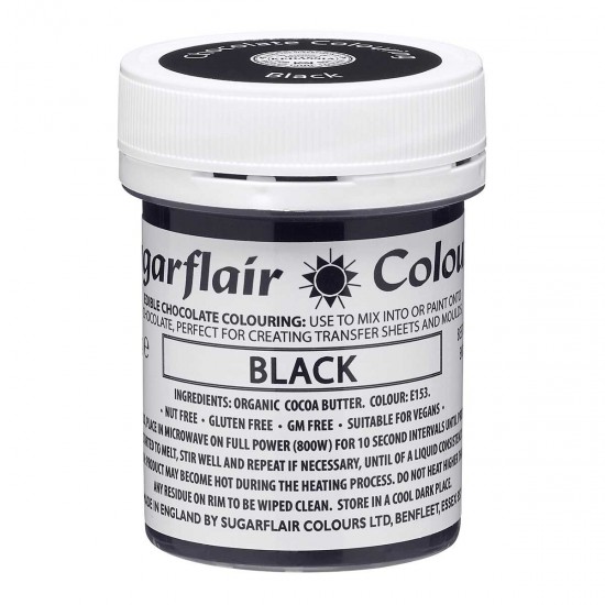 Sugarflair Colours Chocolate Colour Black 35g