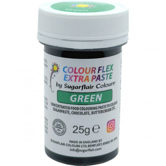 Sugarflair Colour Flex Extra Paste Green 25g