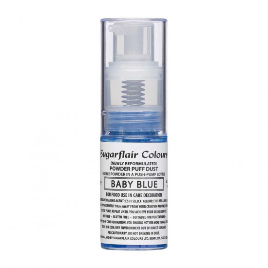 Sugarflair Colours Powder Puff Dust Pump Spray Baby Blue 10g