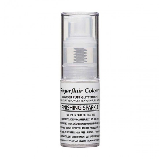 Sugarflair Colours Glitter Dust Pump Spray Finishing Sparkle 10g