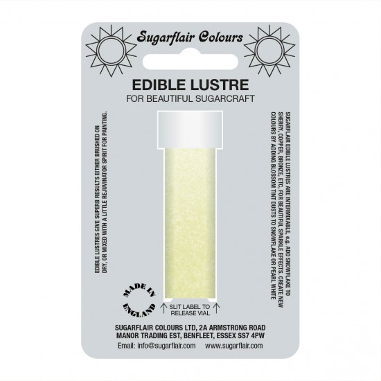 Sugarflair Colours Edible Lustre Lemon Ice 2g