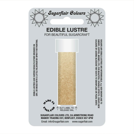 Sugarflair Colours Edible Lustre Antique Gold 2g Sugarflair Colours Edible Lustre Antique Gold 2g